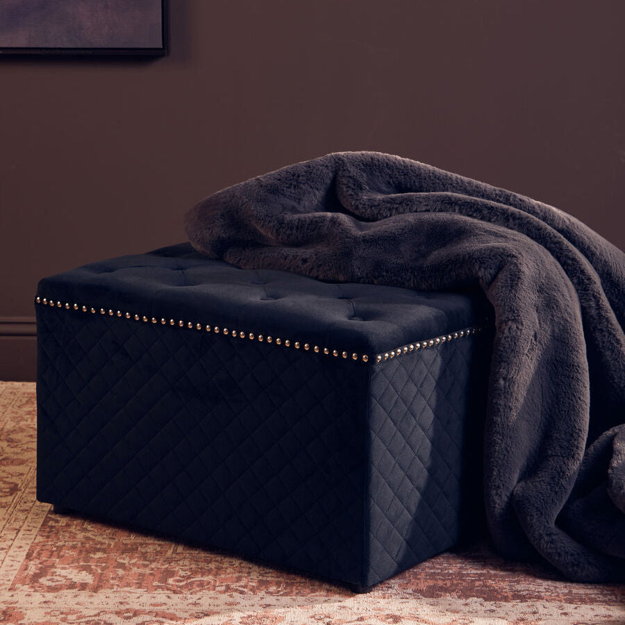 Zamora Velvet Ottoman