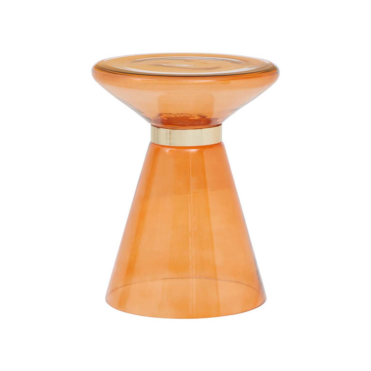 Martini Glass And Gold Side Table