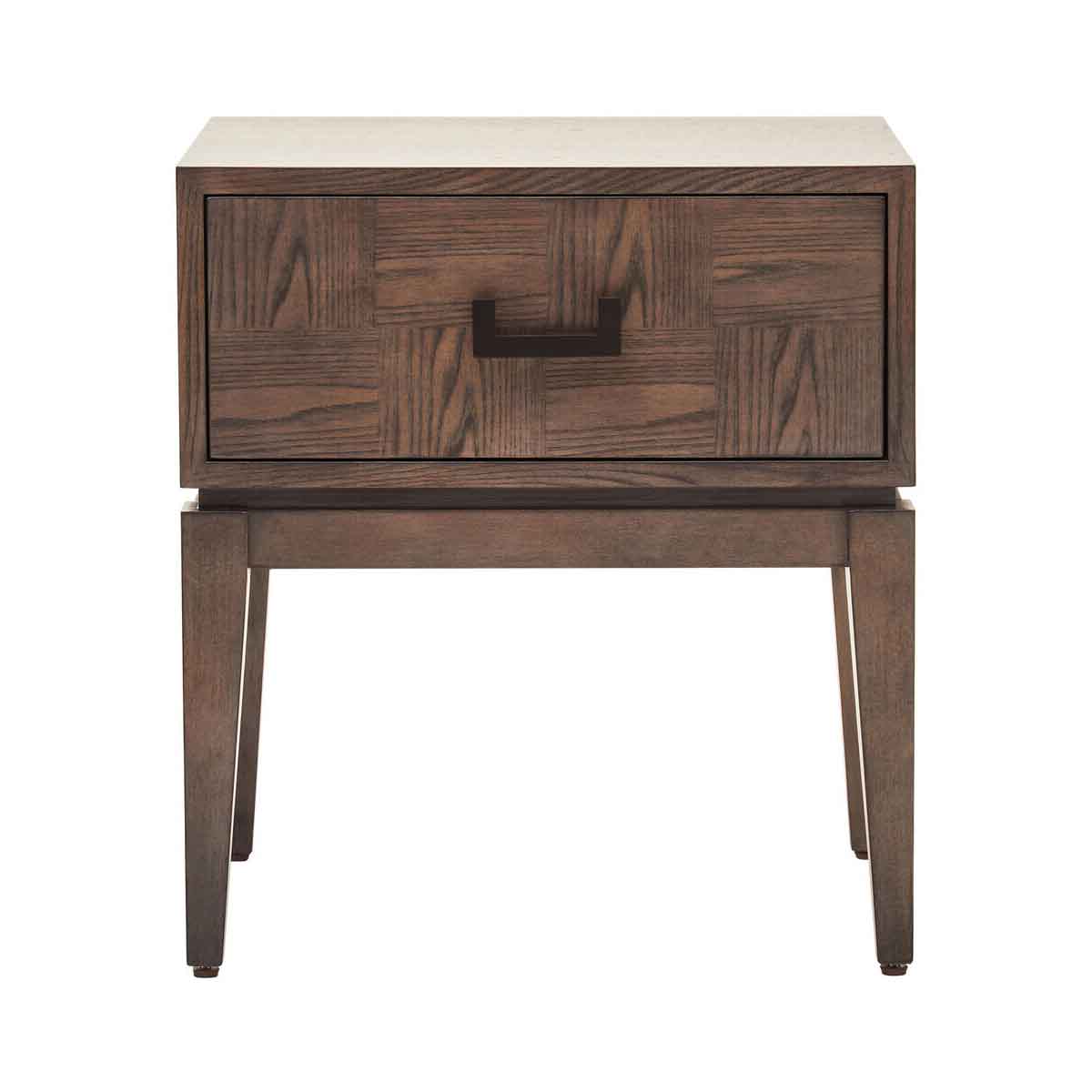 Dimaro One Drawer Antique Grey Side Table