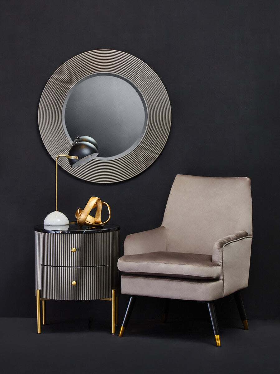 Dervio Two Drawer Marble Top Chest