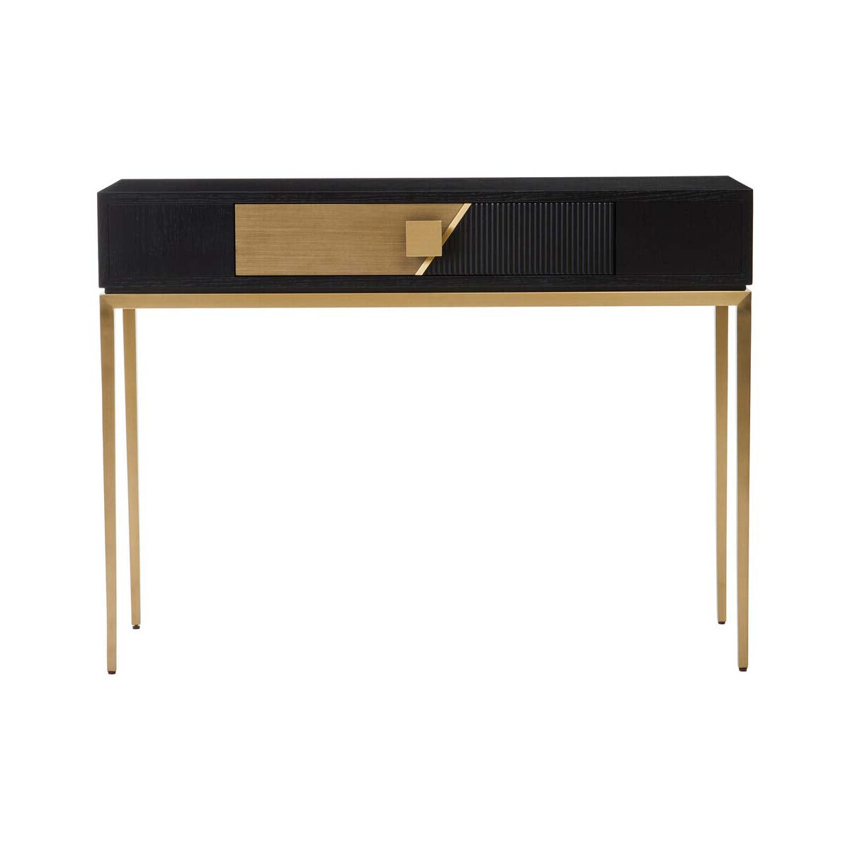 Davoli One Drawer Black And Grey Console Table