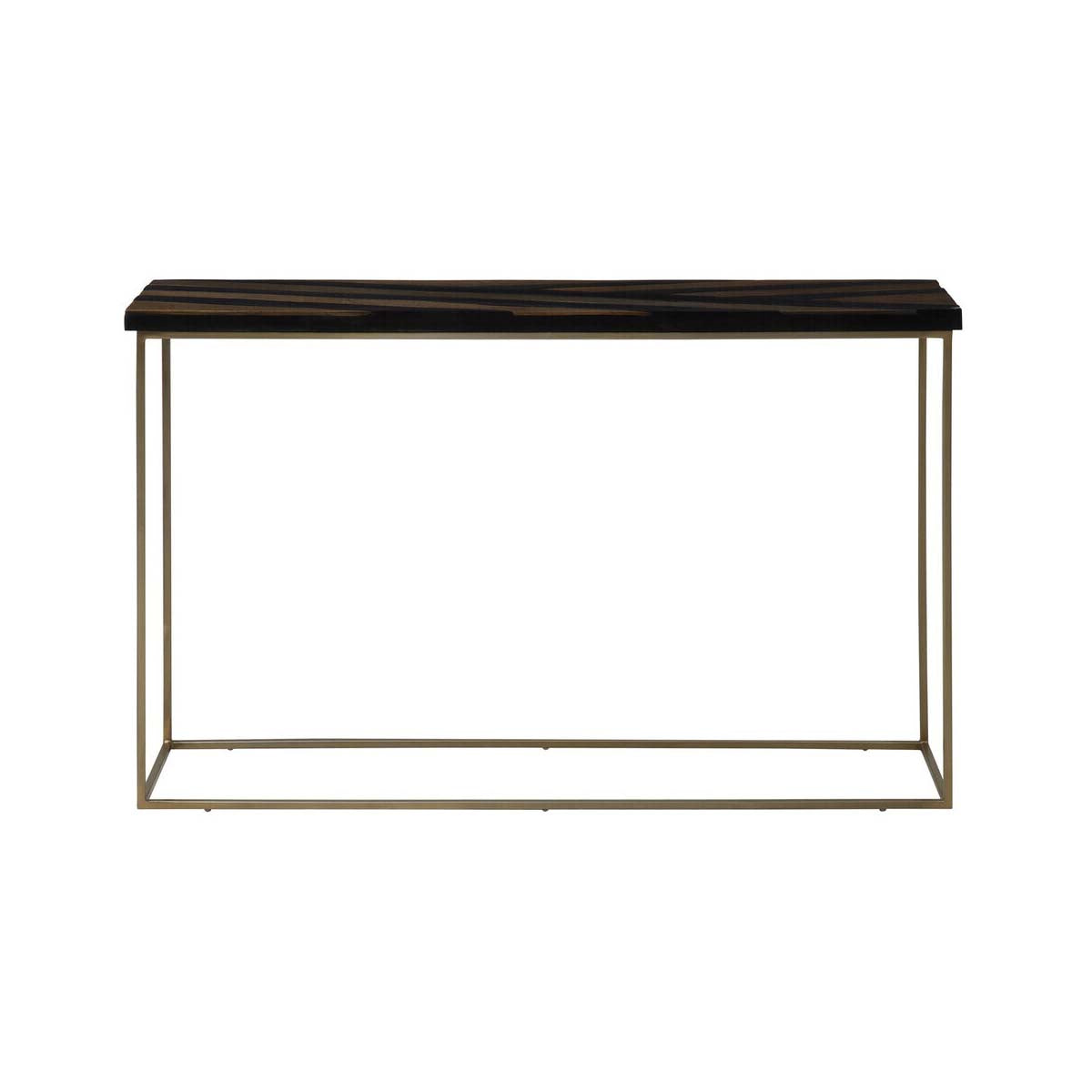 Aris Black And Gold Console Table