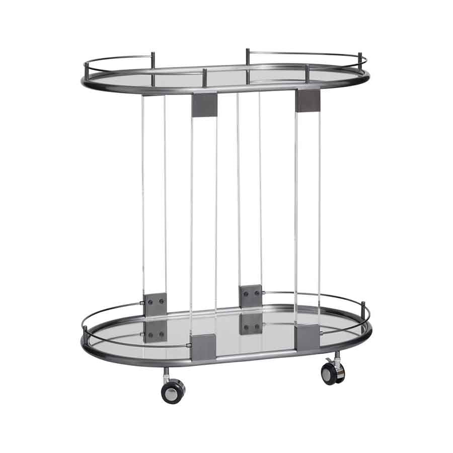 Oria Drinks Trolley in Metallic Frame