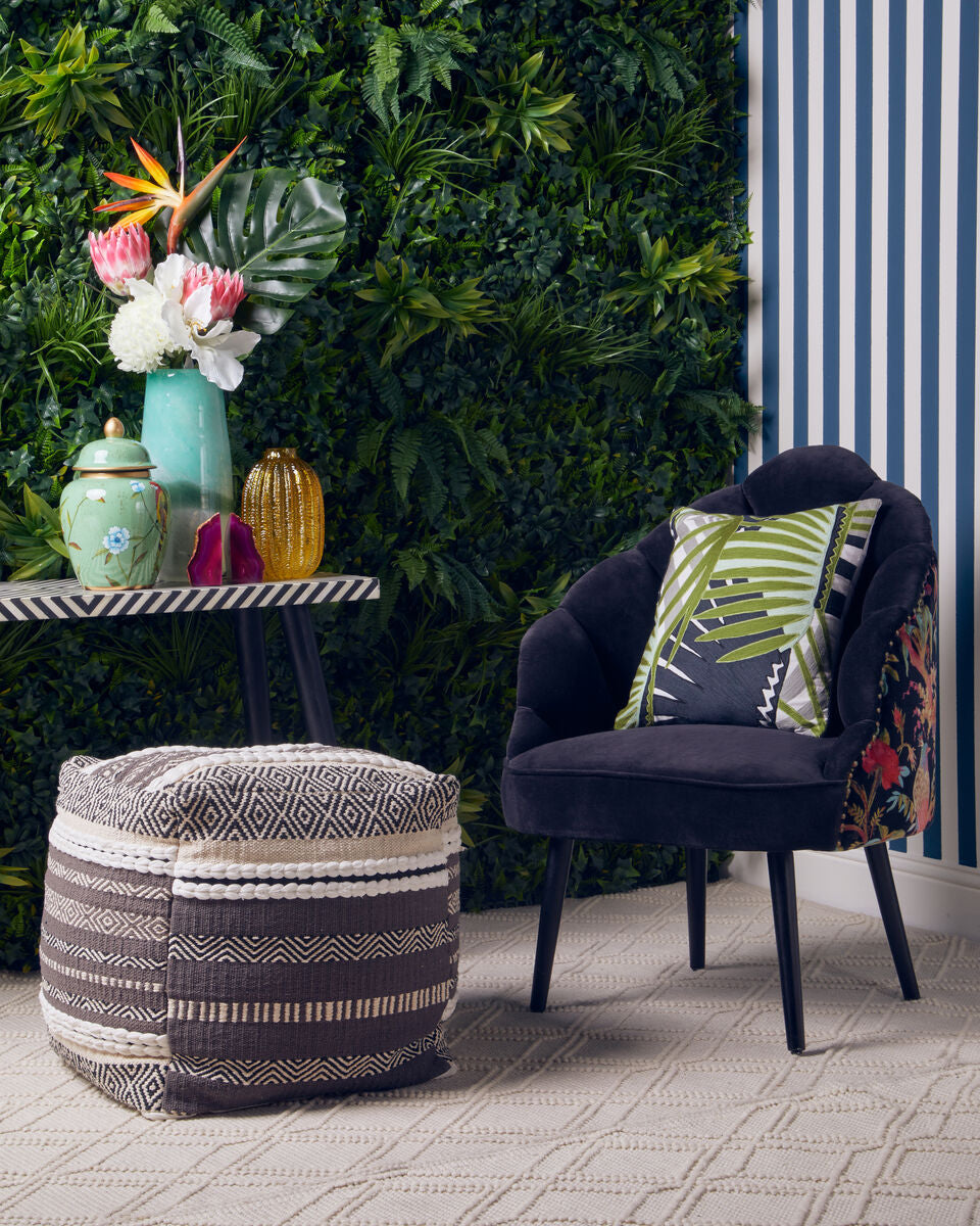 Cefena Peacock Design Scalloped Chair