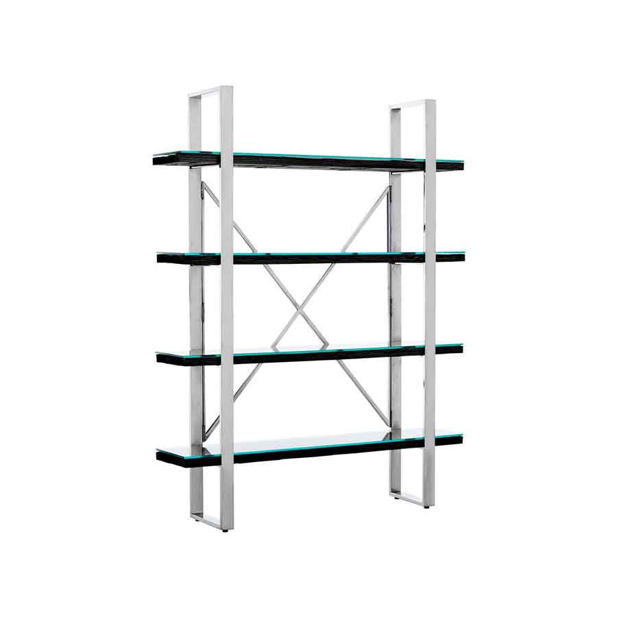 Kerala Black Four Tier Shelf Unit