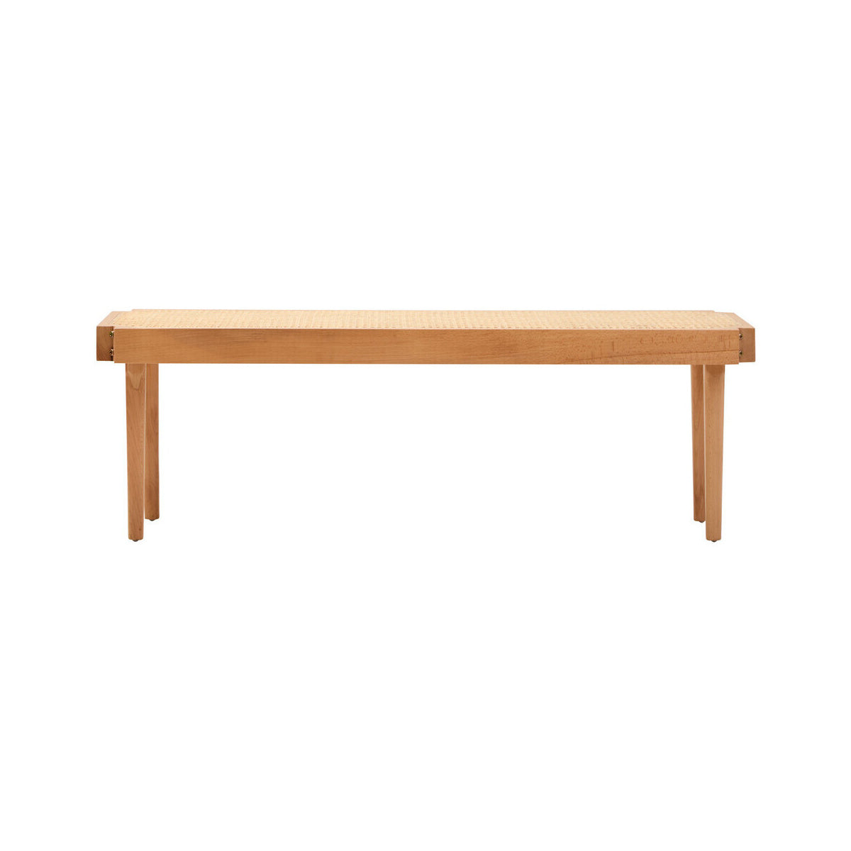 Cebu Natural Cane and Beech Wood Bench