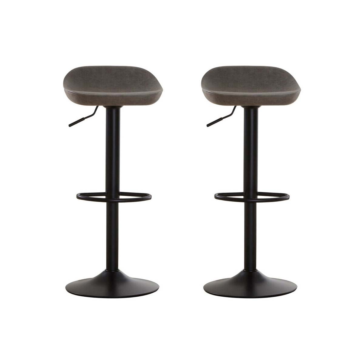 Dalston Set Of Two Ash Bar Stools