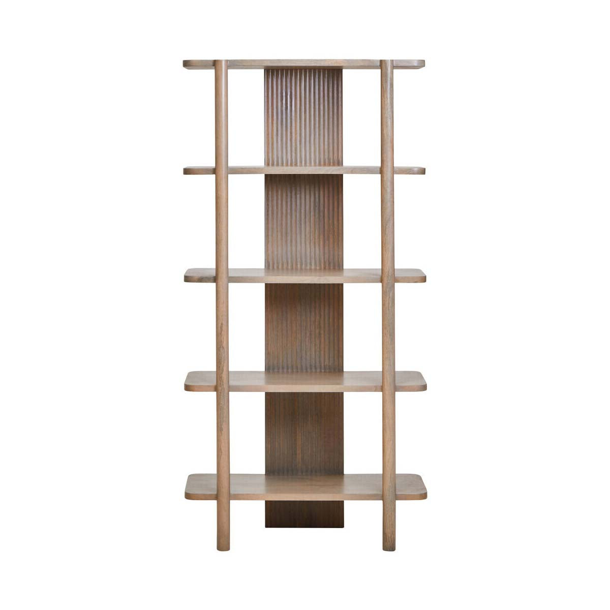 Torello 5 Tier Grey Mango Wood Shelf Unit