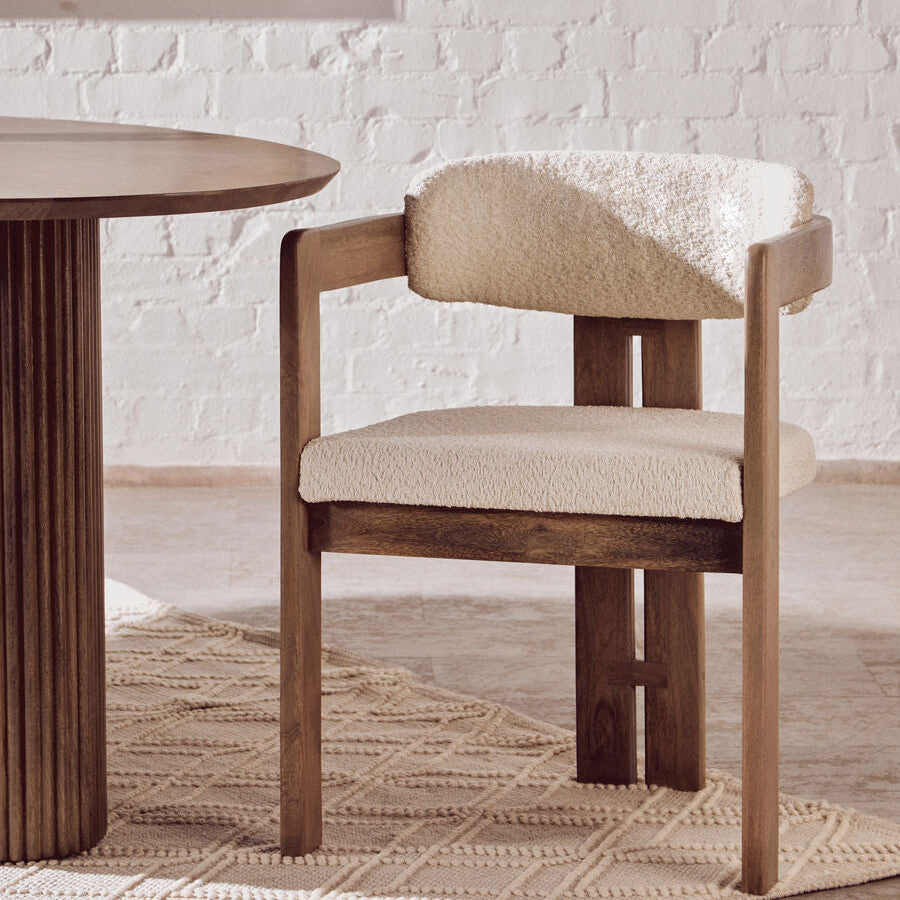 Torello Grey Mango Wood Chair