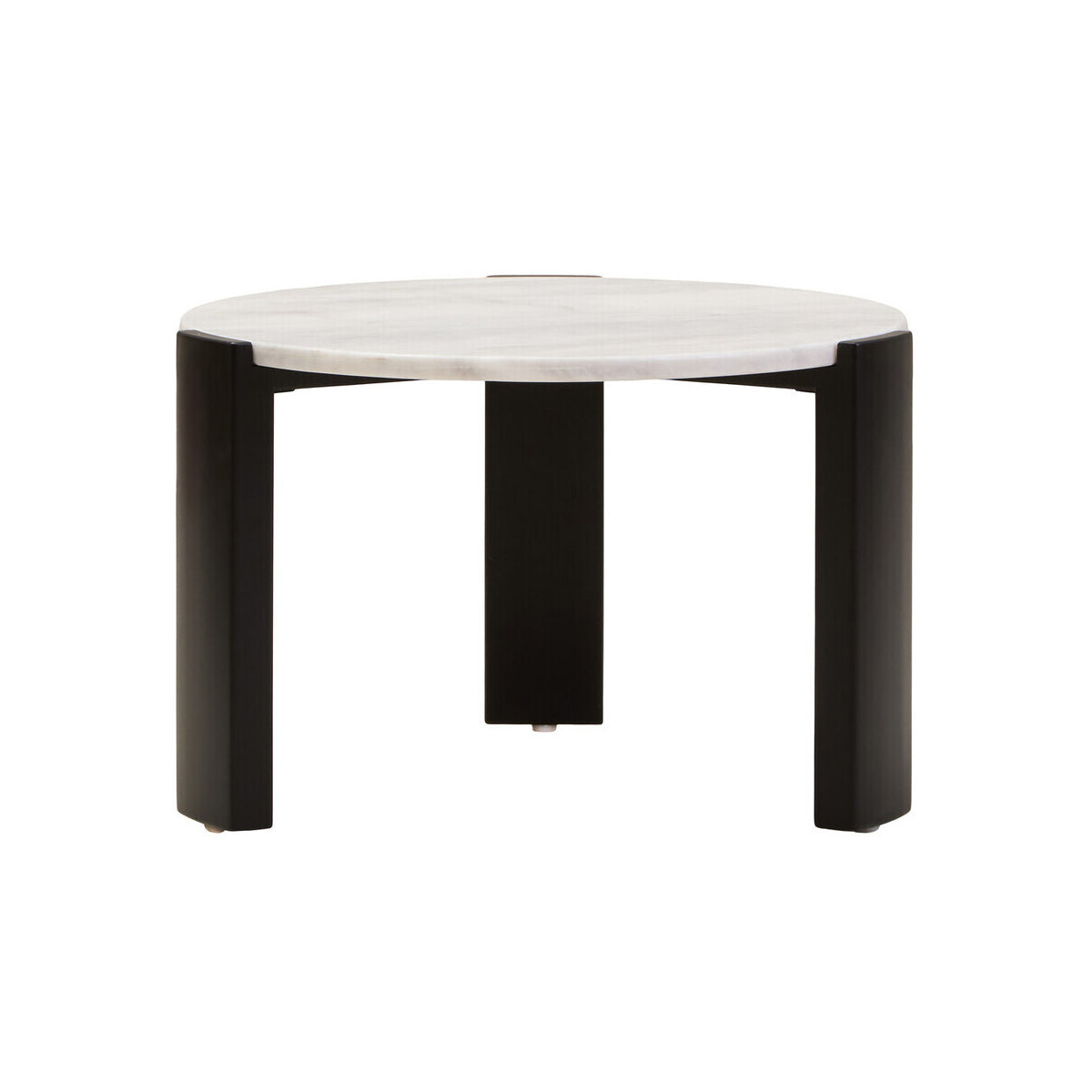 Palermo Round White Marble Top Small Coffee Table