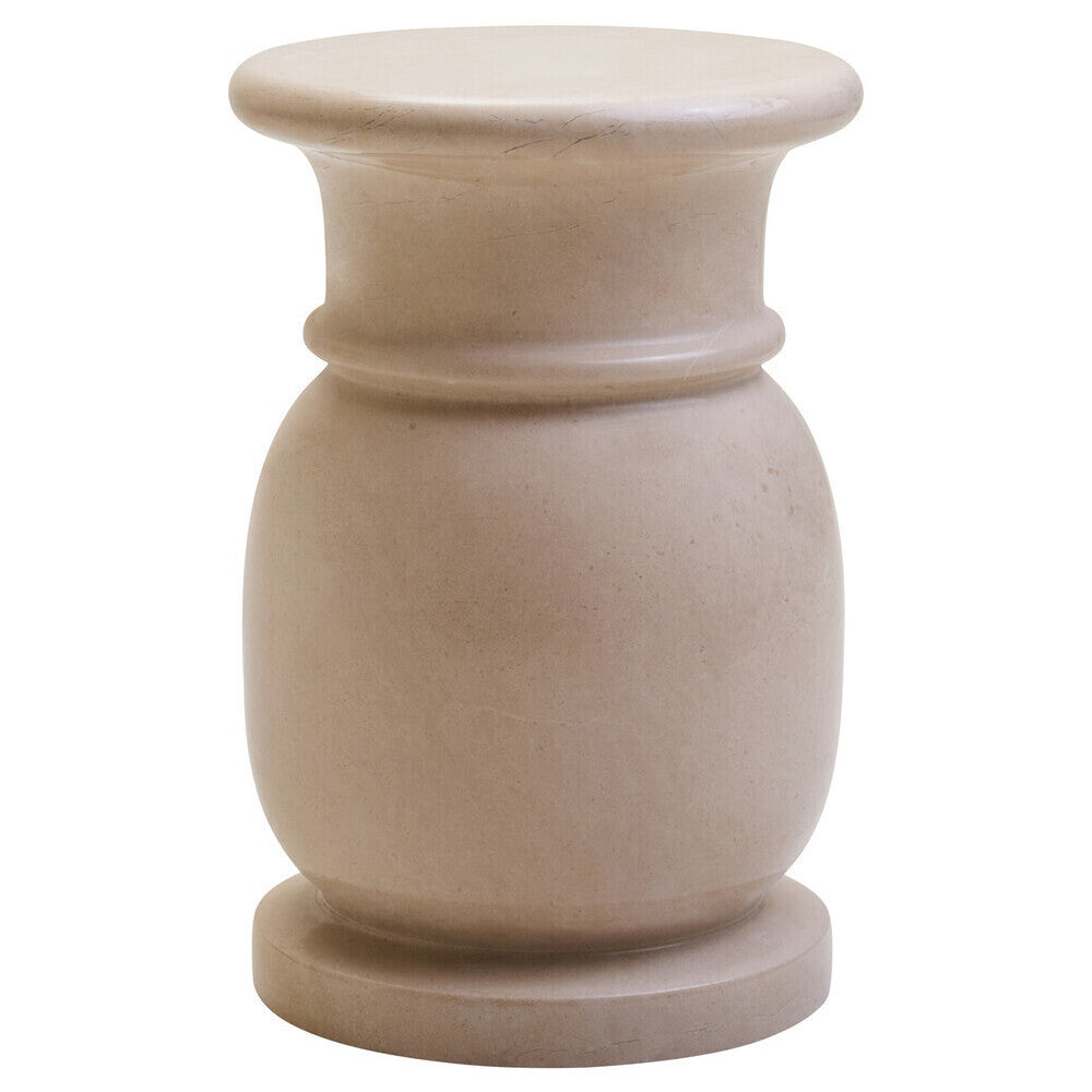 Zoro Cream Marble Stool