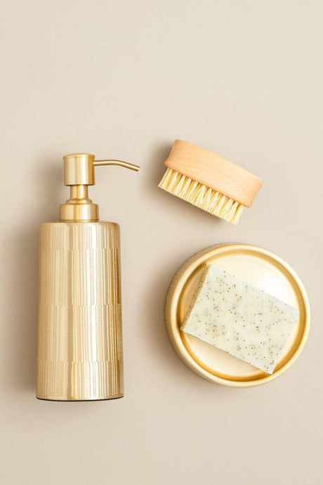 Allegra Line Effect Gold Soap Dish