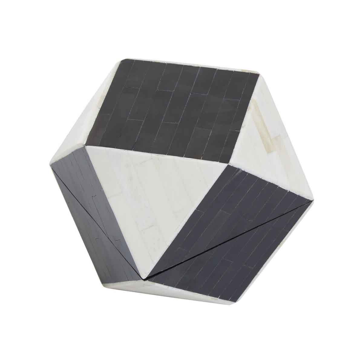 Donato Black and White Small Trinket Box