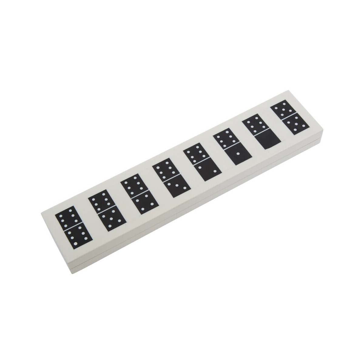 Churchill Games White and Black Finish Domino Box