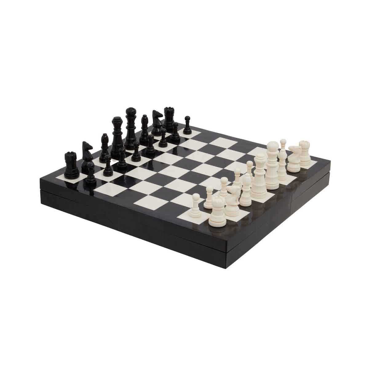 Churchill Games Black and White Chess Set