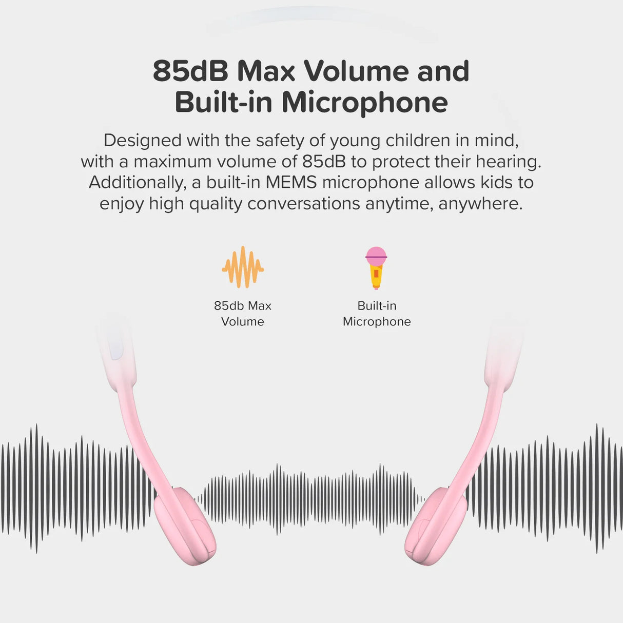 myFirst Headphones AirWaves Pink