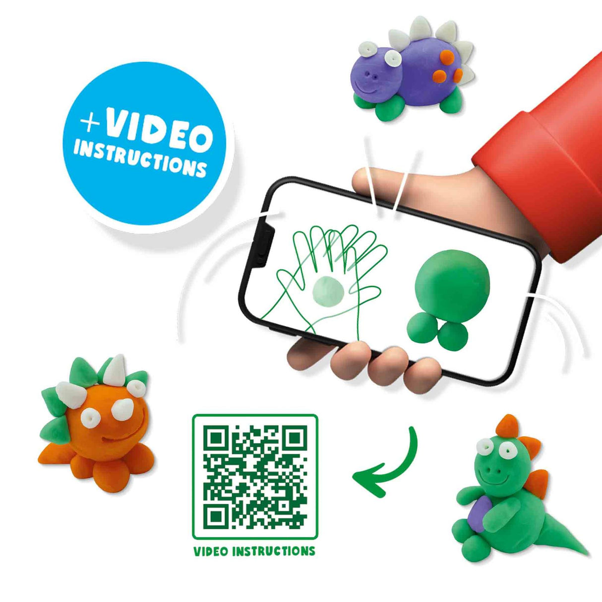 FunDo Dough - Dinos (3x90g-1x40g)