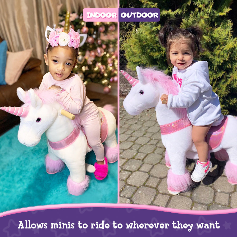 Ride-on Unicorn Age 3-5 Pink(UK&EU in Stock)