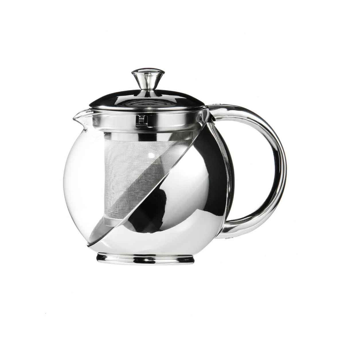 Infuser 500ml Stainless Steel And Glass Teapot