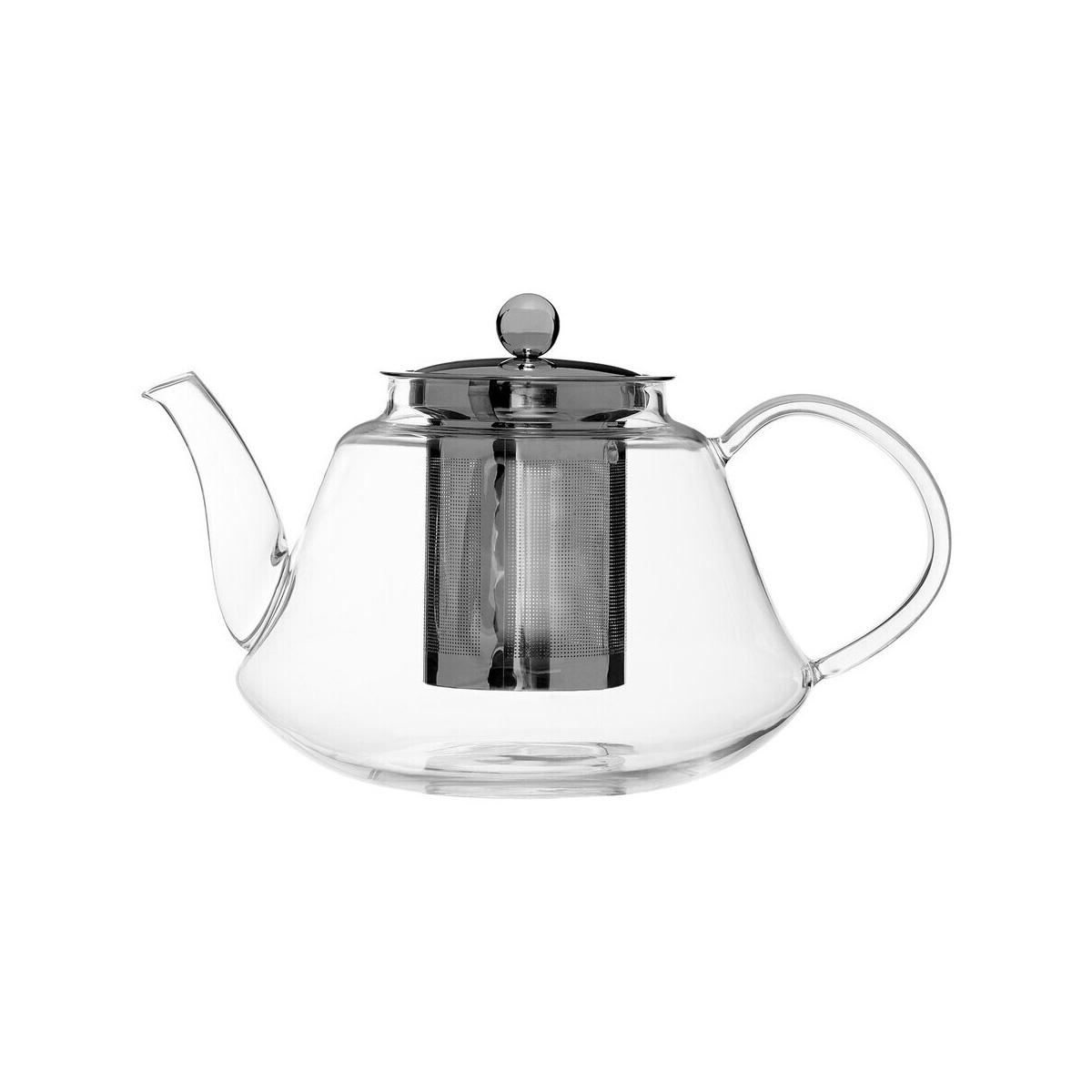 High Borosilicate Curved 1200ml Teapot