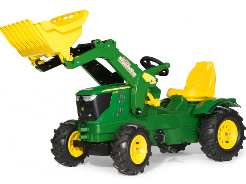 Rolly Farmtrac - John Deere 6210R Tractor: Frontloader & Pneumatic Tyres (Ages 3-8)