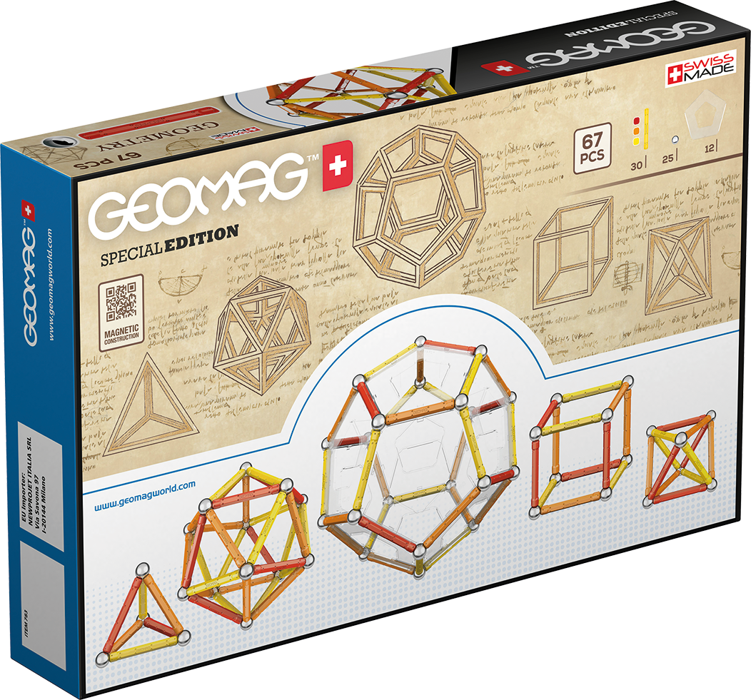 Geomag Special Edition Leonardo Da Vinci Geometry 67 Pieces