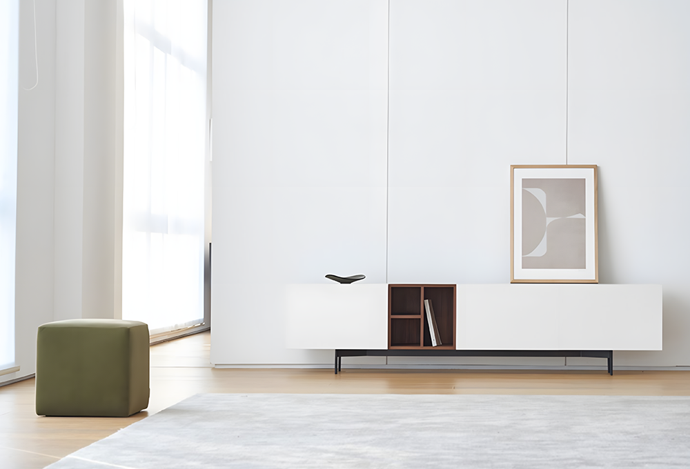 Acacia TV Stand, White