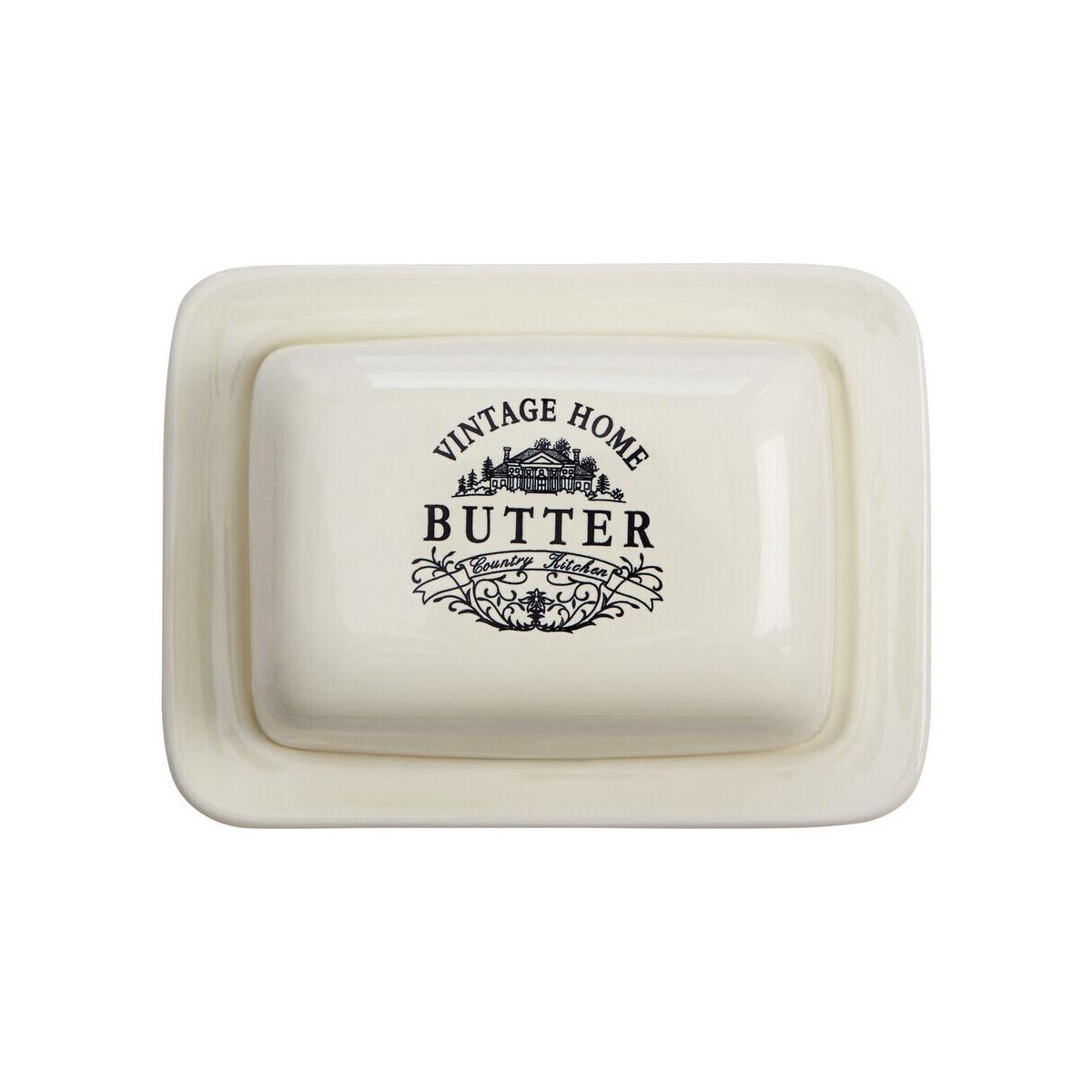 Vintage Home Cream Butter Dish