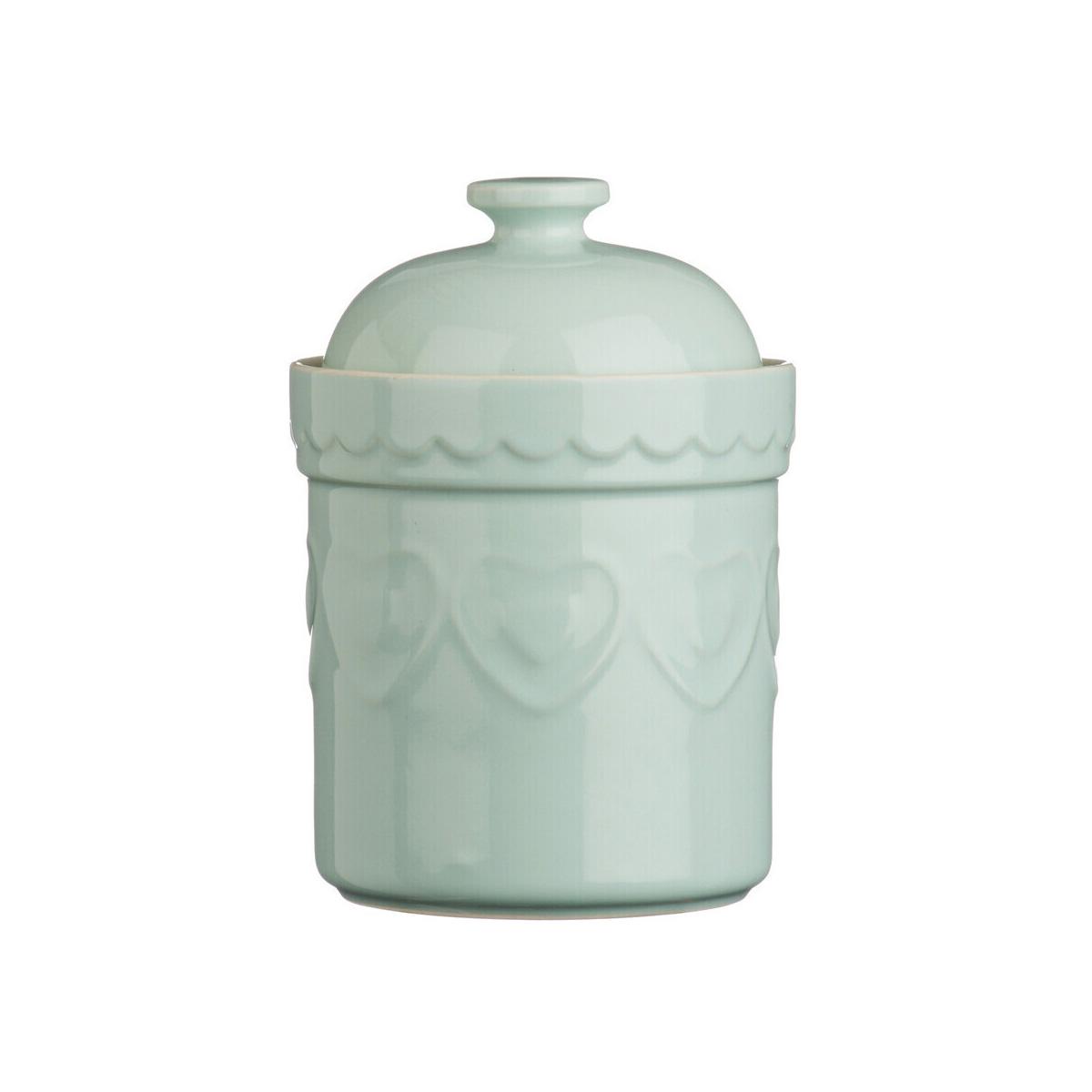 Sweet Heart Pastel Green Storage Canister