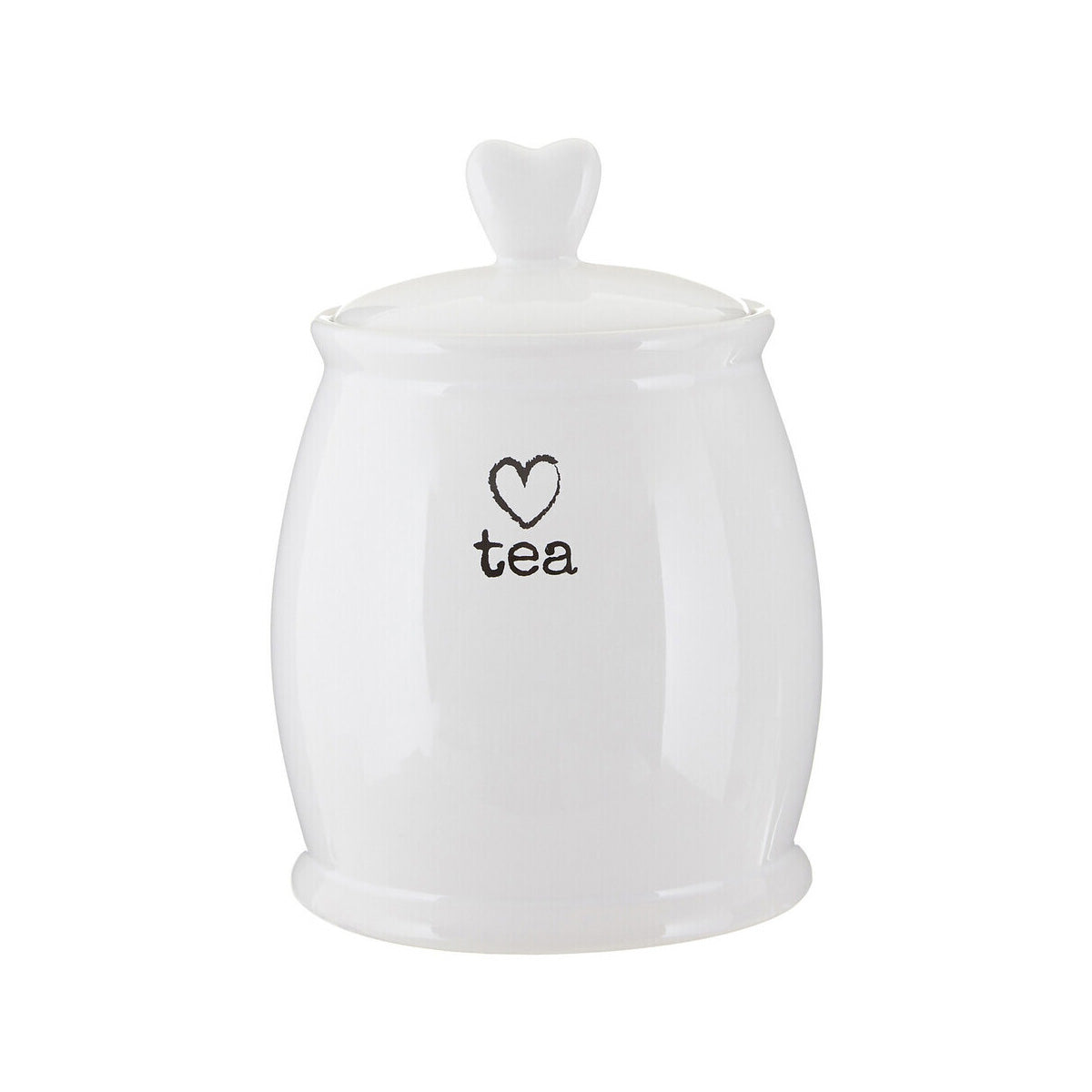 Charm White Dolomite Tea Canister
