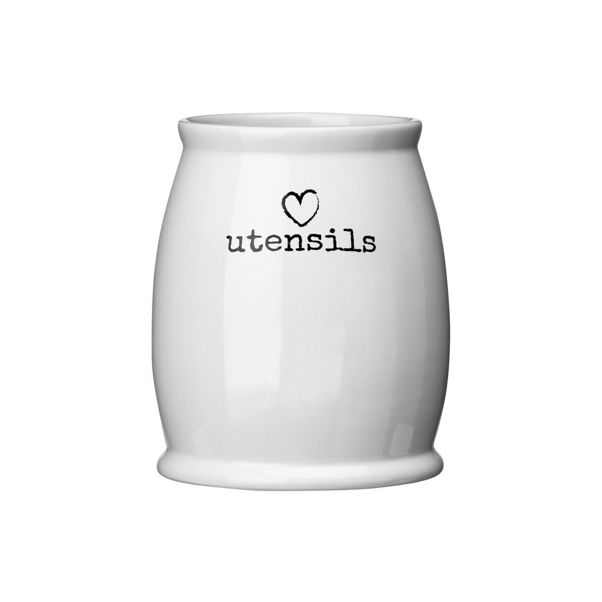 Charm White Utensil Holder