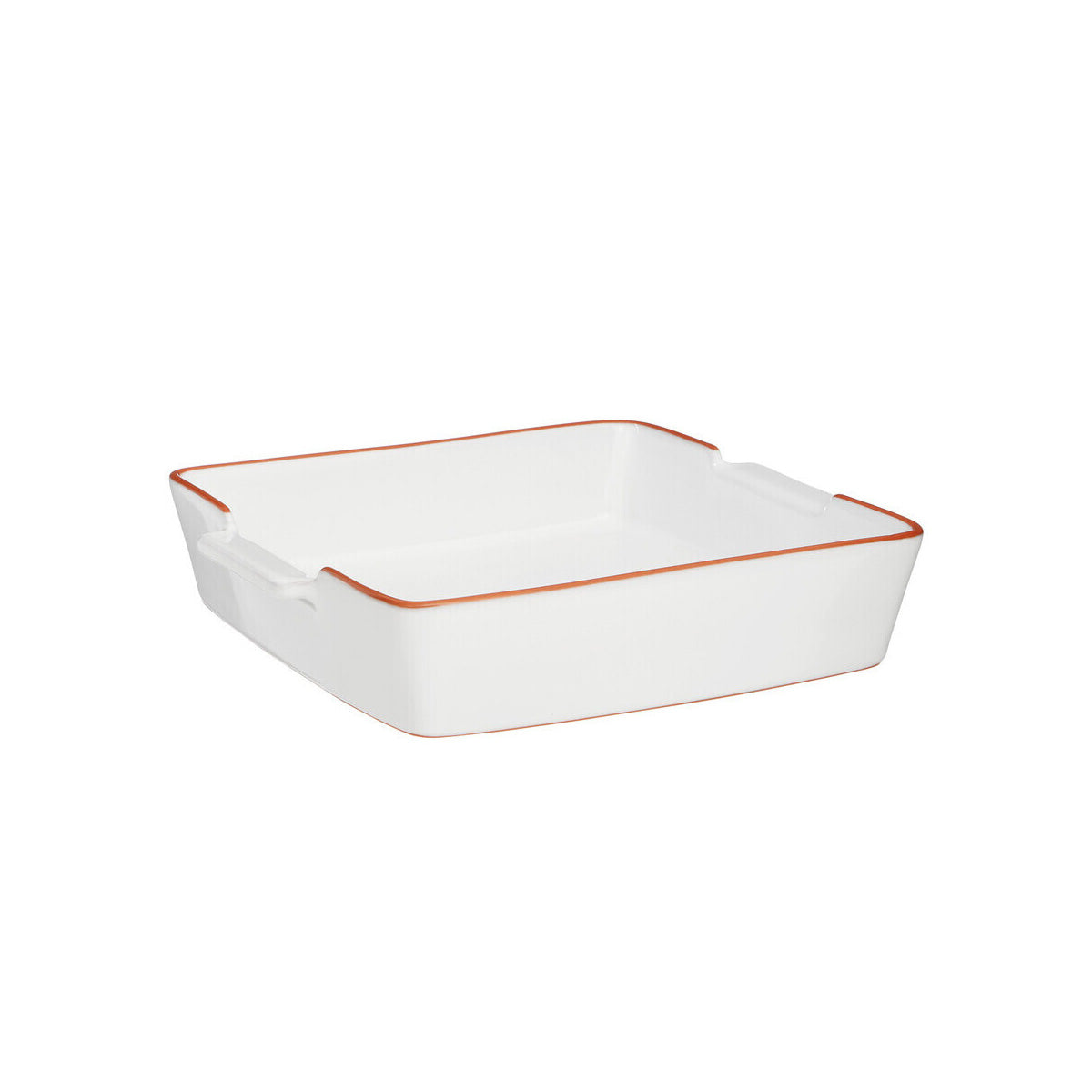 Calisto Terracotta White Glazed Oven to Table Dish