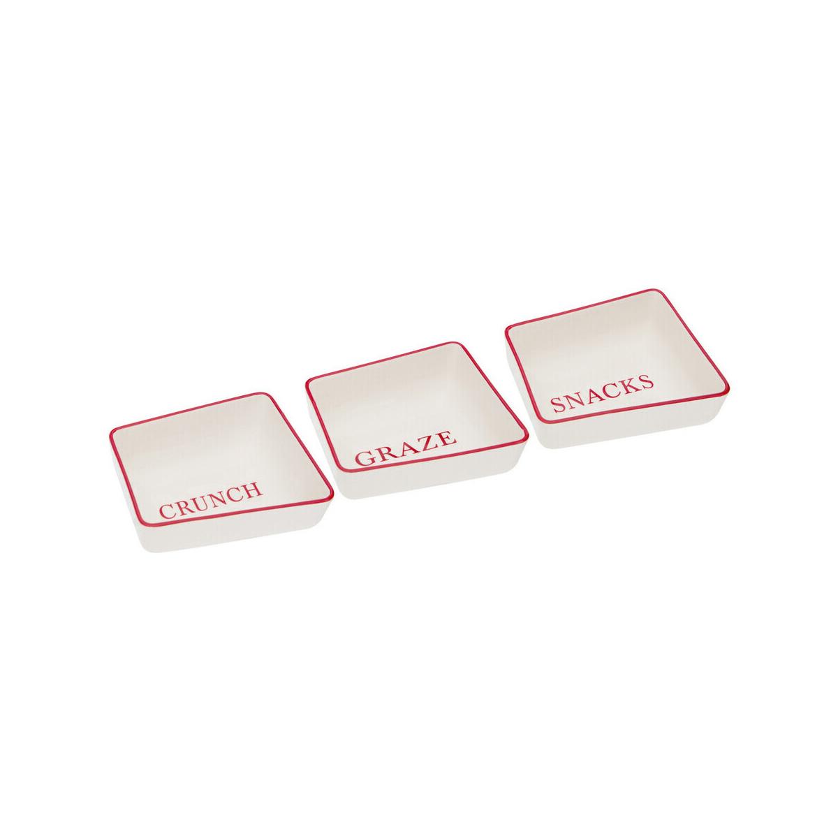 Set Of Three Hollywood Snack Dishes