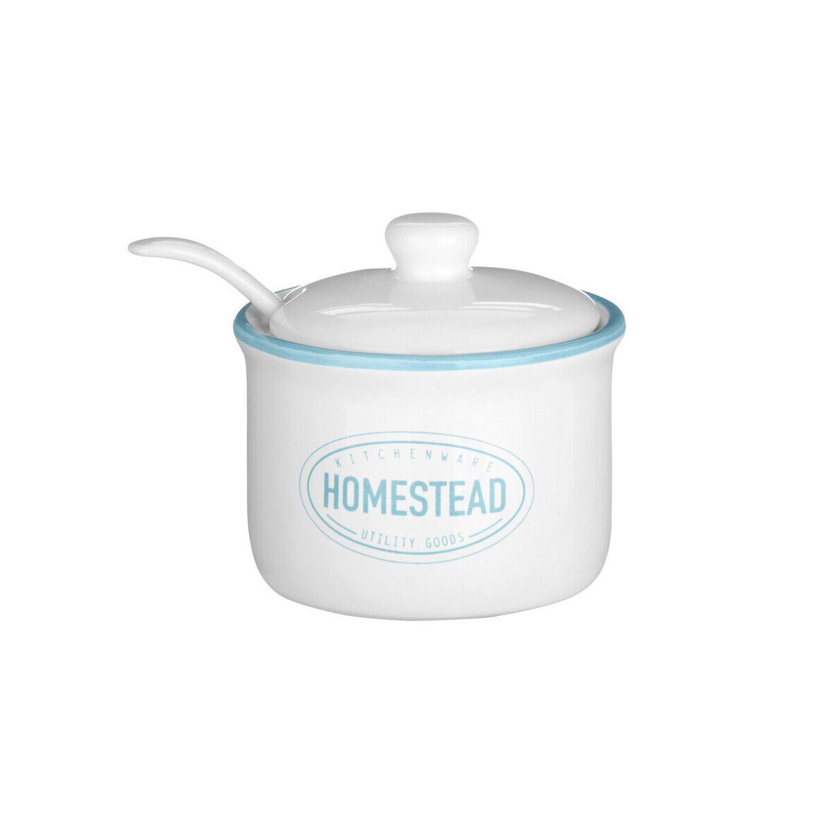 Homestead Sugar Pot With Lid And Spoon