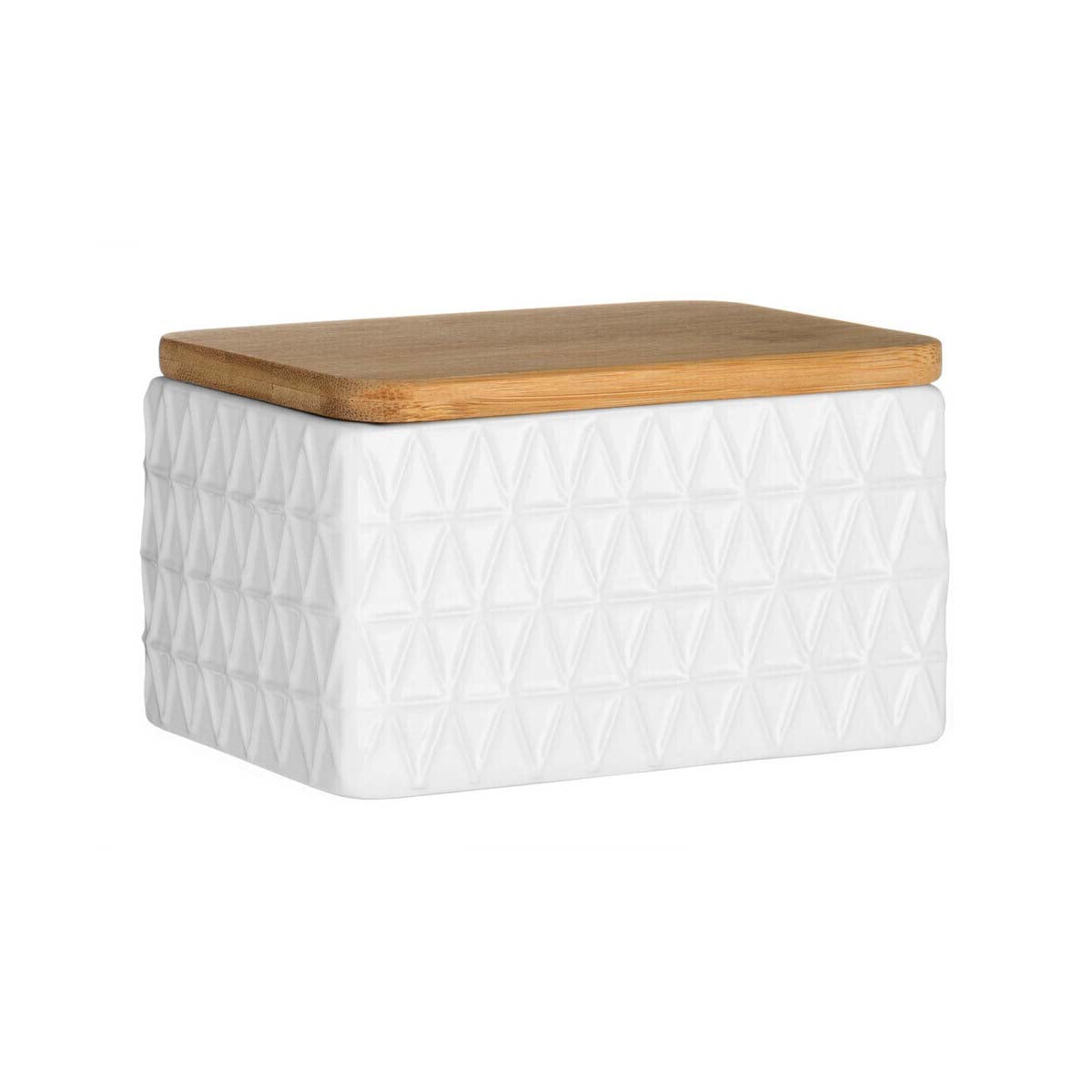 Geome Dolomite and White Tri Butter Dish