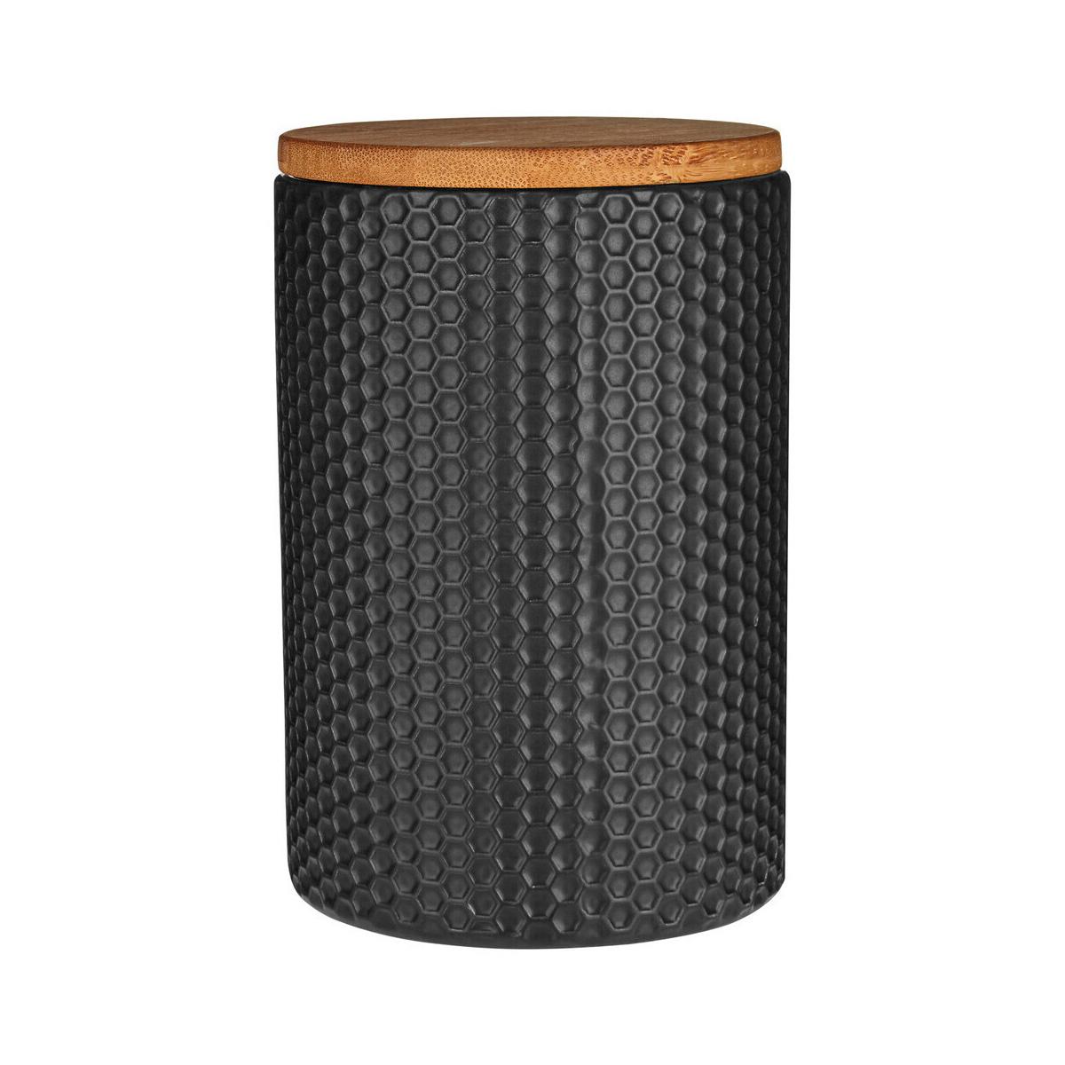 Geome Dolomite and Matt Black Hex Canister