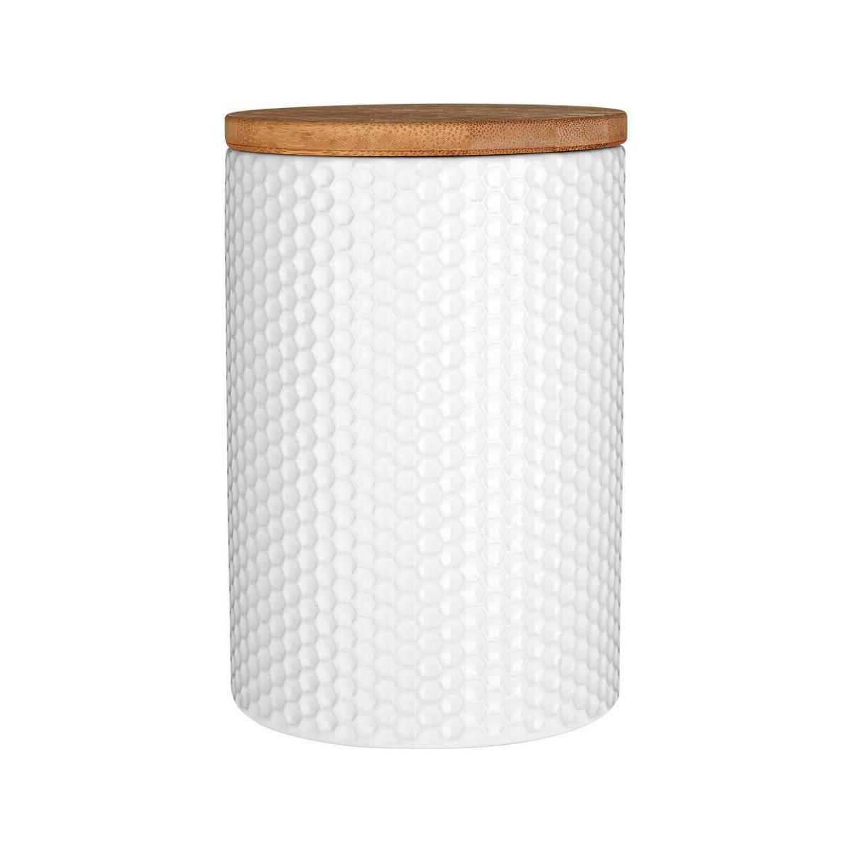 Geome White Hex Canister