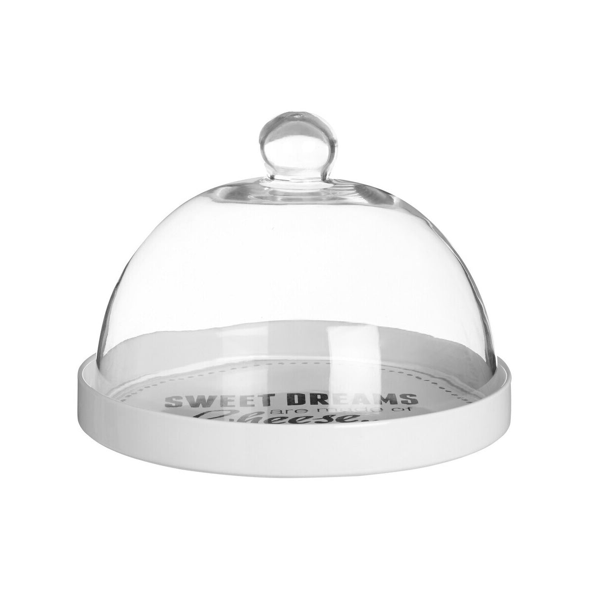 Pun and Games Cheese Board With Glass Dome