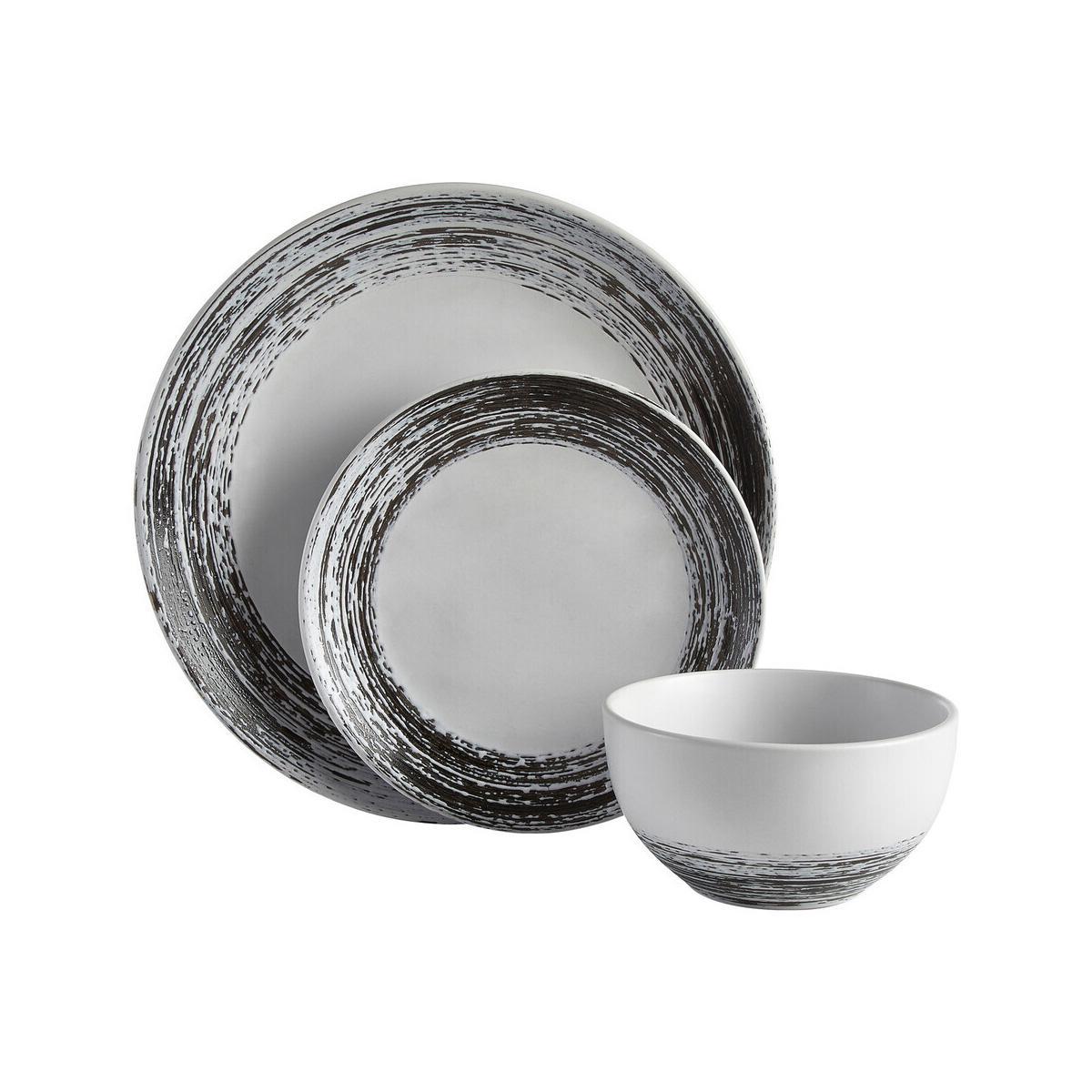 Middag Black And White Dinner Set
