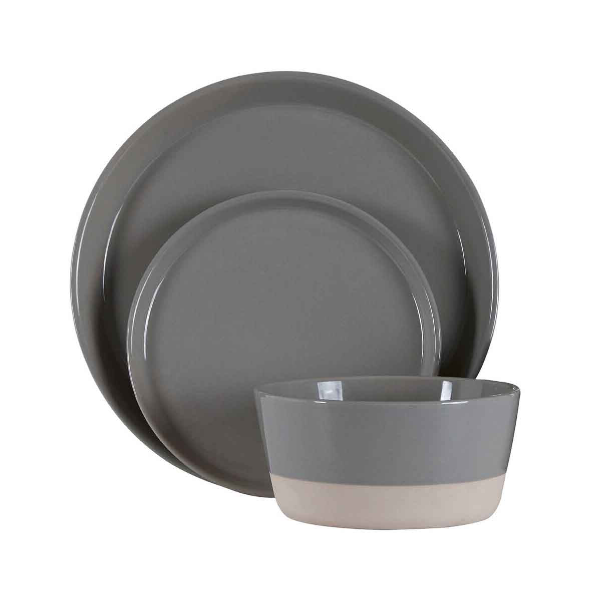 Middag Grey Glazed Dinner Set