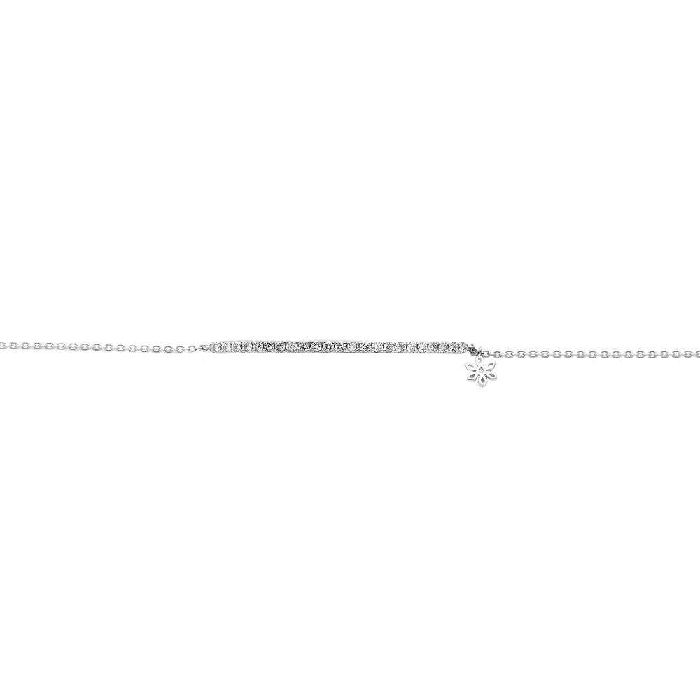 Illuminess™ Sterling Silver Diamond Bar Bracelet