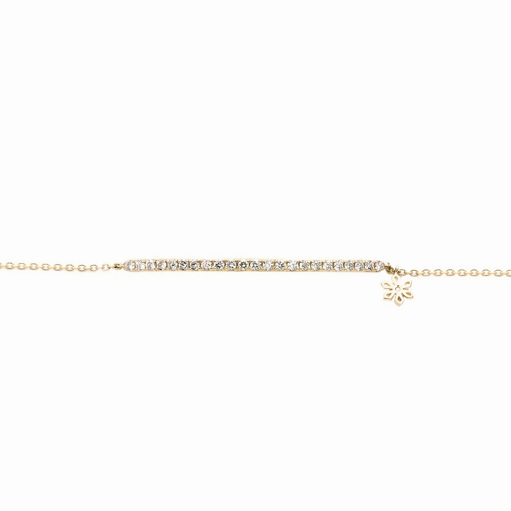 Illuminess™ 14K Gold Diamond Bar Bracelet