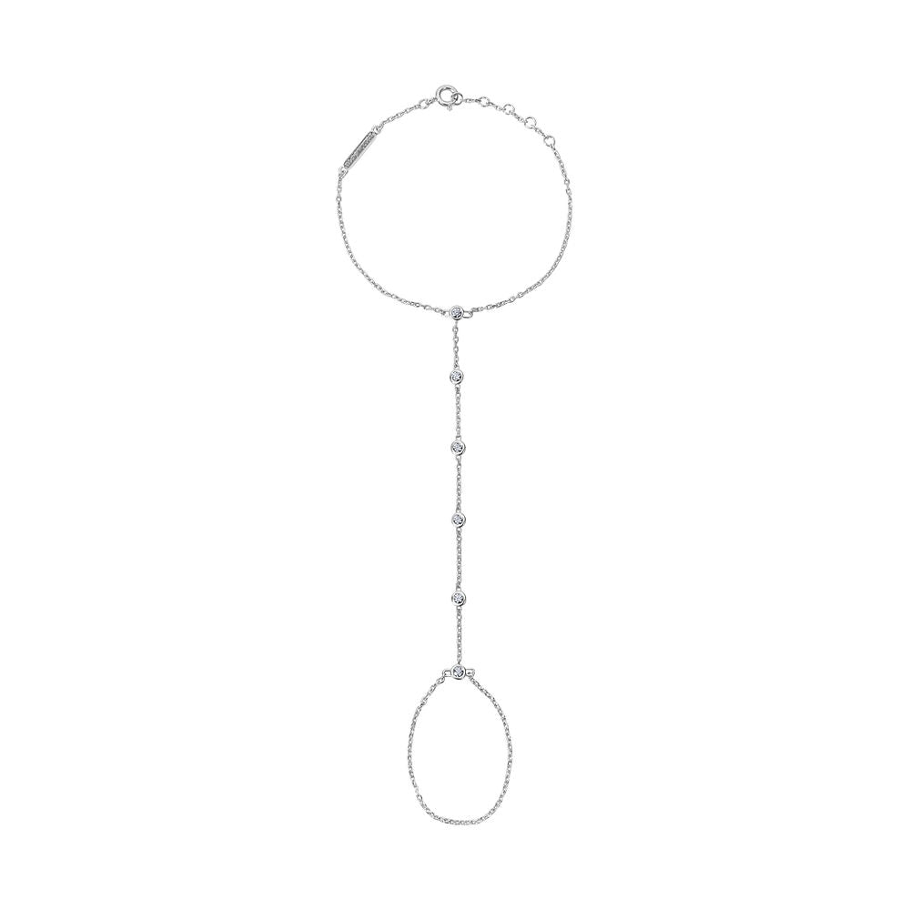 Illuminess™ Sterling Silver Diamond Sparkle Hand Chain