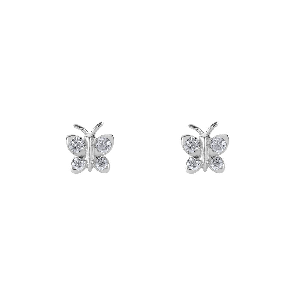 Enchanting Flutterfly™  Sterling Silver Butterfly Studs