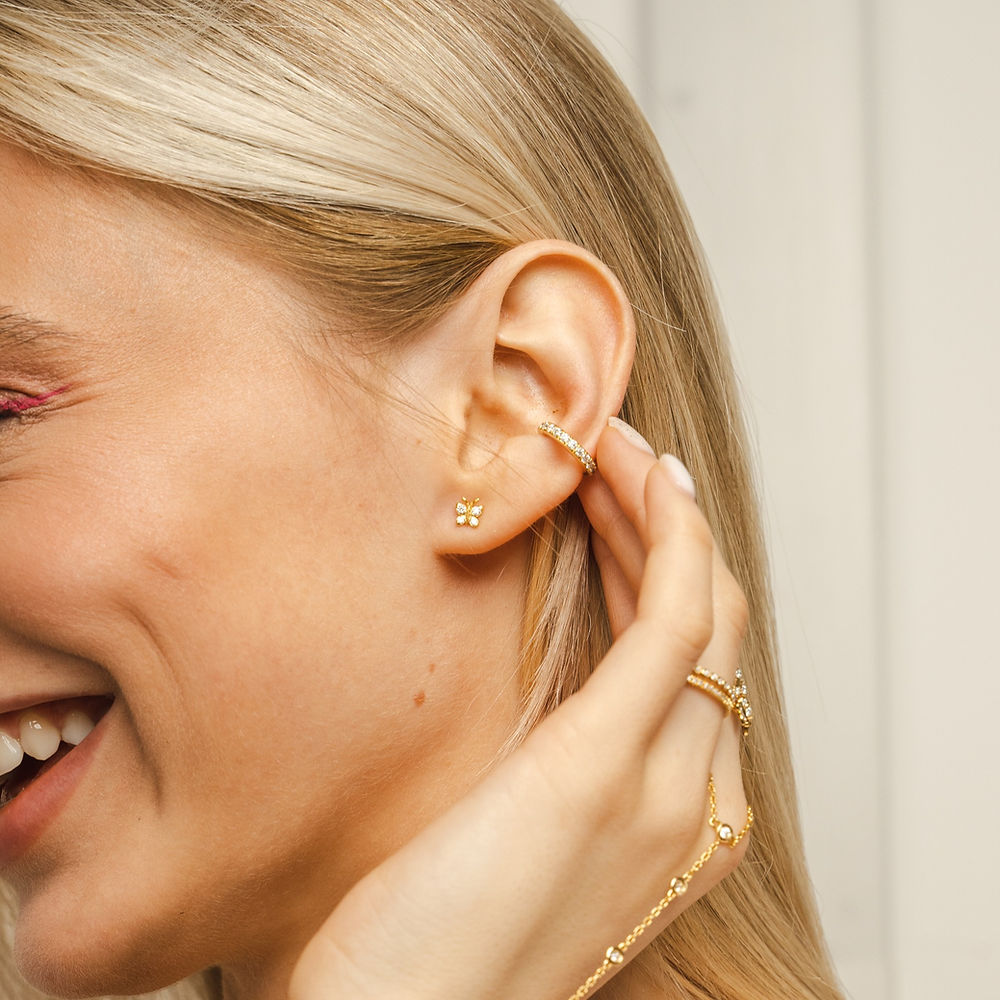 Enchanting Flutterfly™  Sterling Silver Butterfly Studs