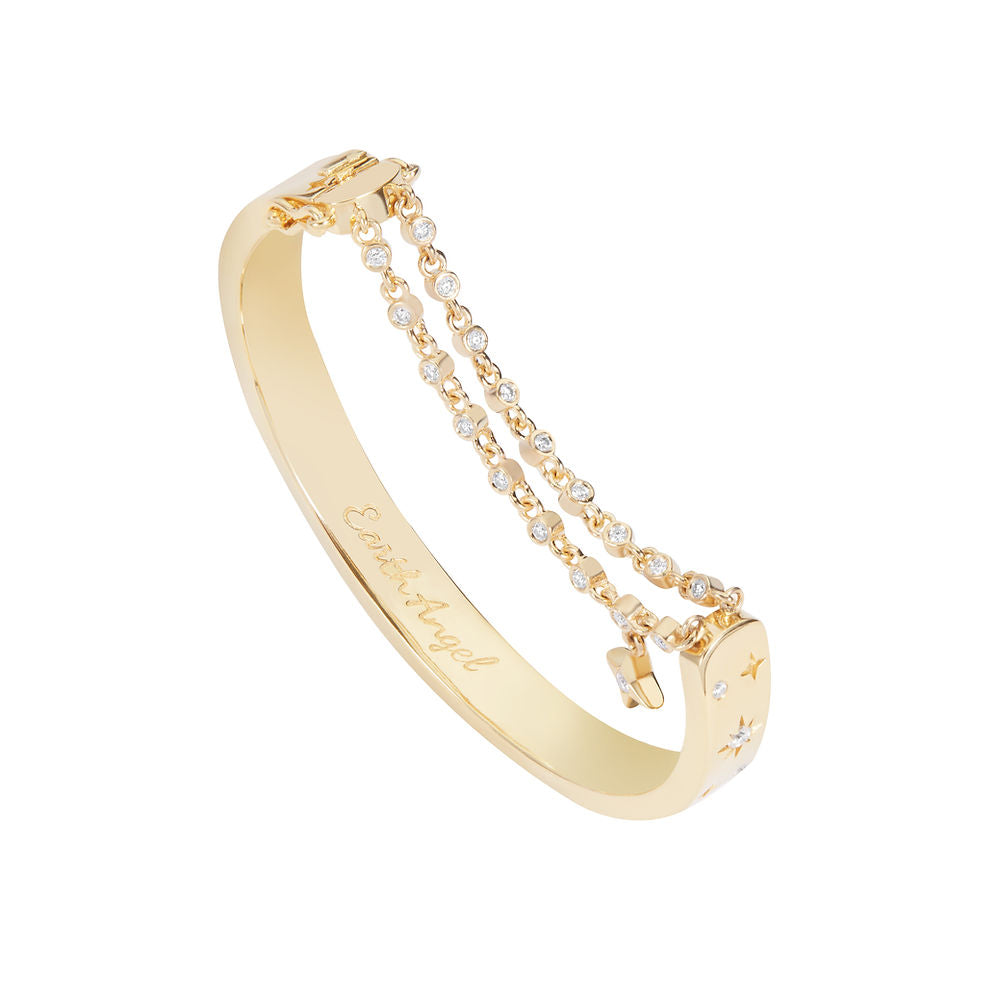 Illuminess™ Premium Gold Vermeil Starset Bangle - Small