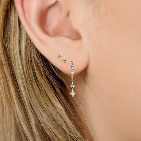 Illuminess™ Gold Vermeil Shooting Star Studs