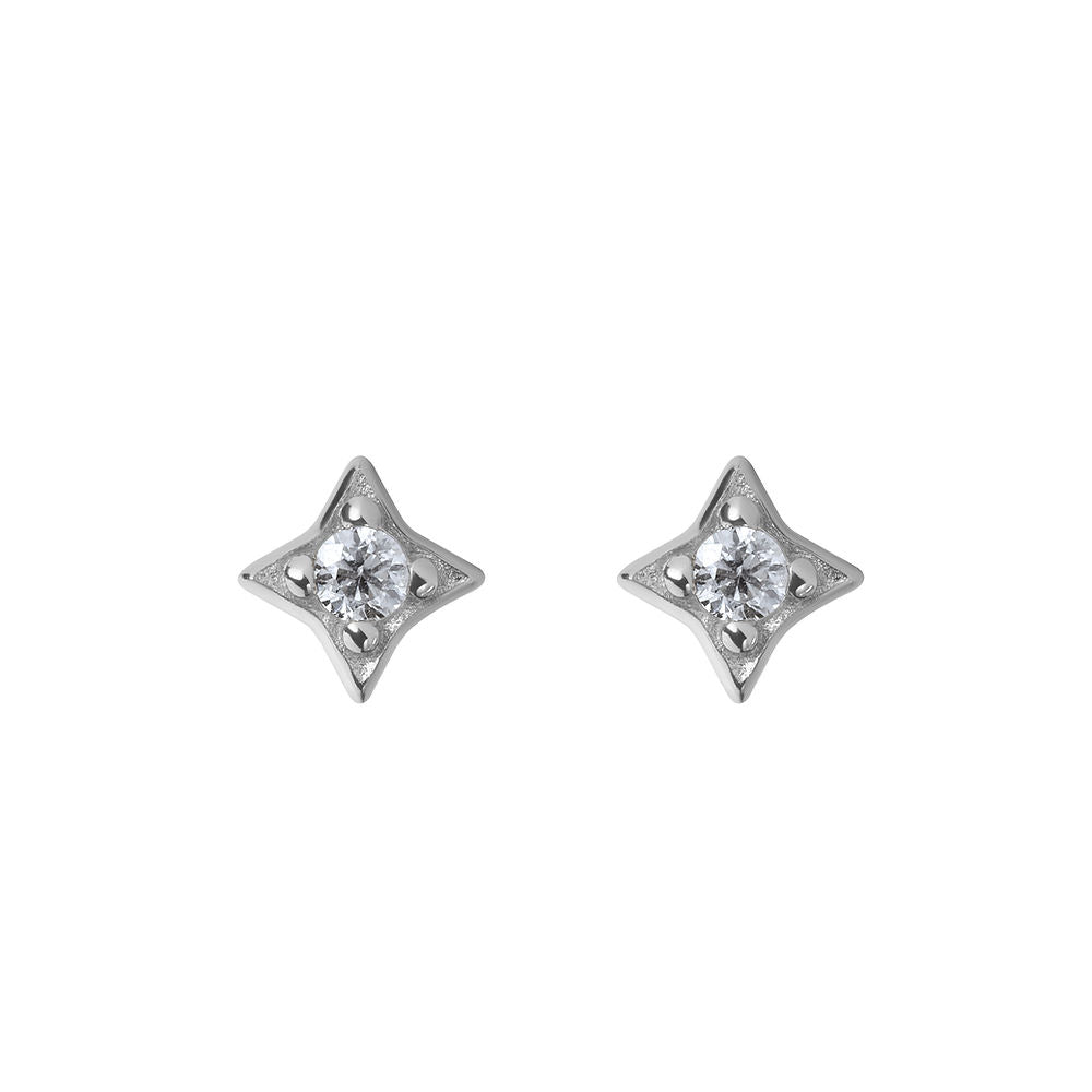 Illuminess™ Mini Sterling Silver Star Studs