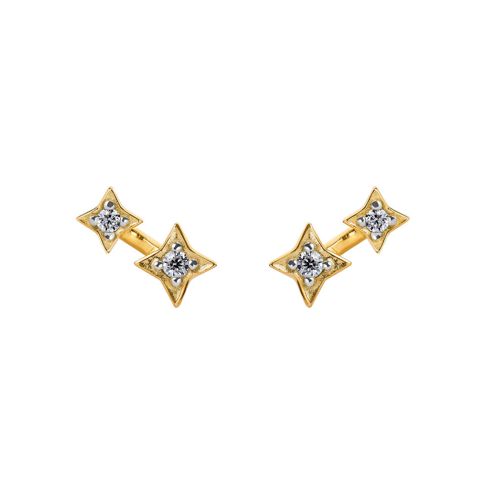 Illuminess™ Gold Vermeil Shooting Star Studs