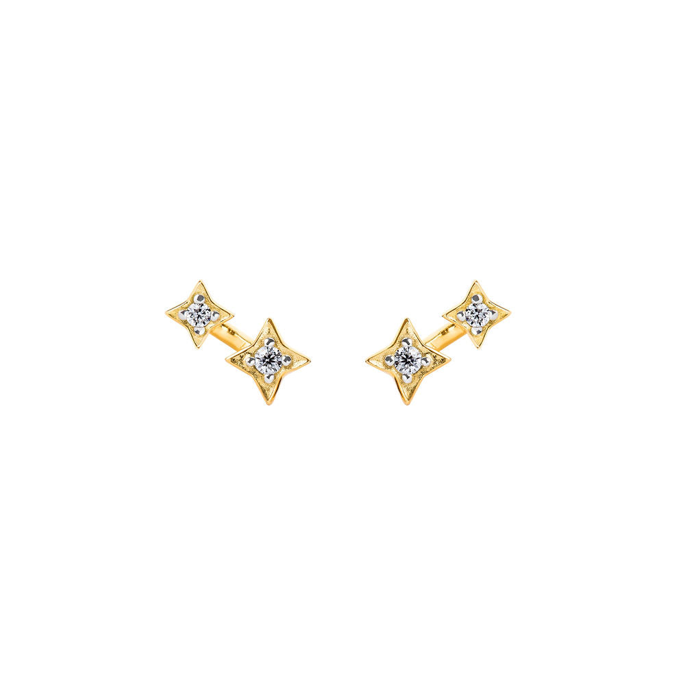 Illuminess™ Gold Vermeil Shooting Star Studs